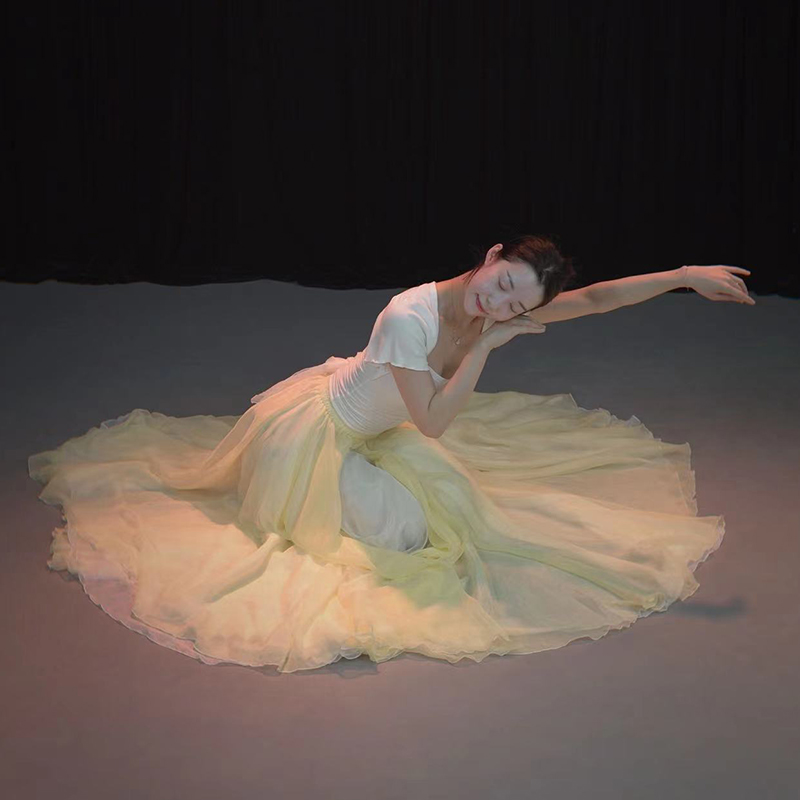 江南飞雁900度舞蹈大摆裙