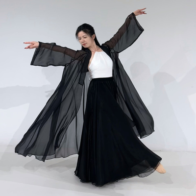 中国风古典现代古风爵士舞蹈纱衣