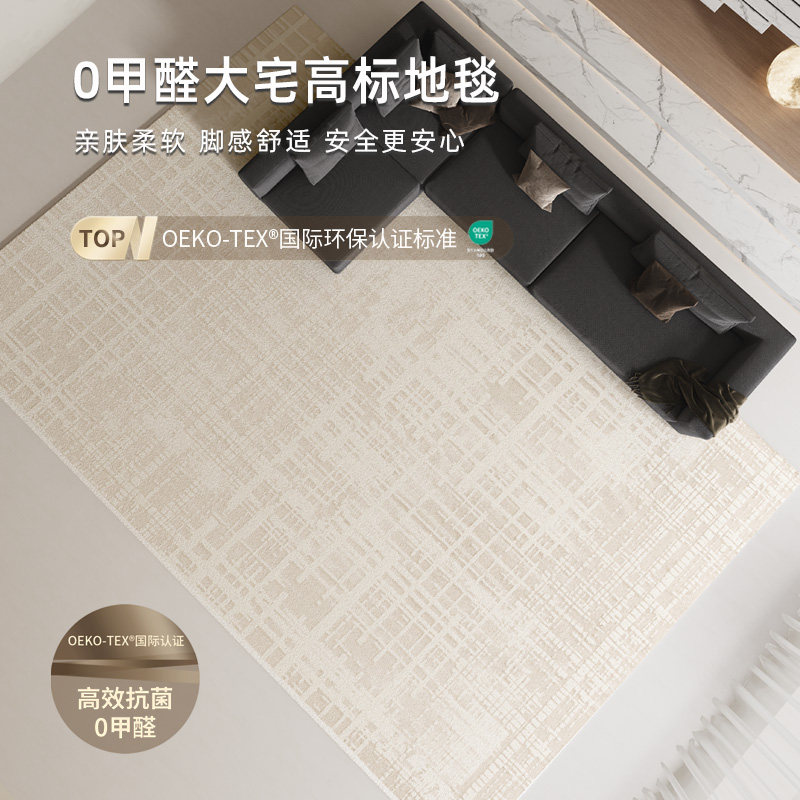 地毯客厅极简风家用可擦免洗轻奢可机洗天津崔黄口地垫2025新款