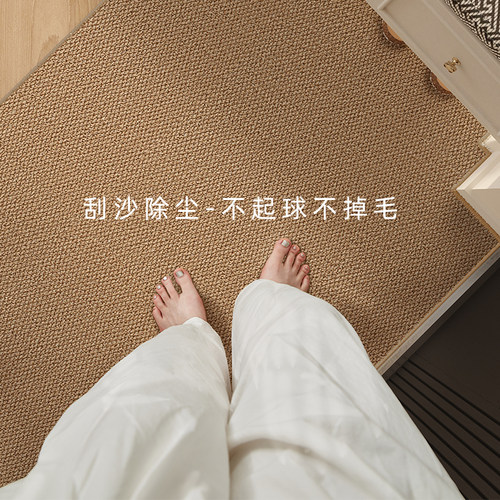 彷剑麻入户门地垫高级可裁剪定制可机洗地毯新款耐脏门口家用脚垫