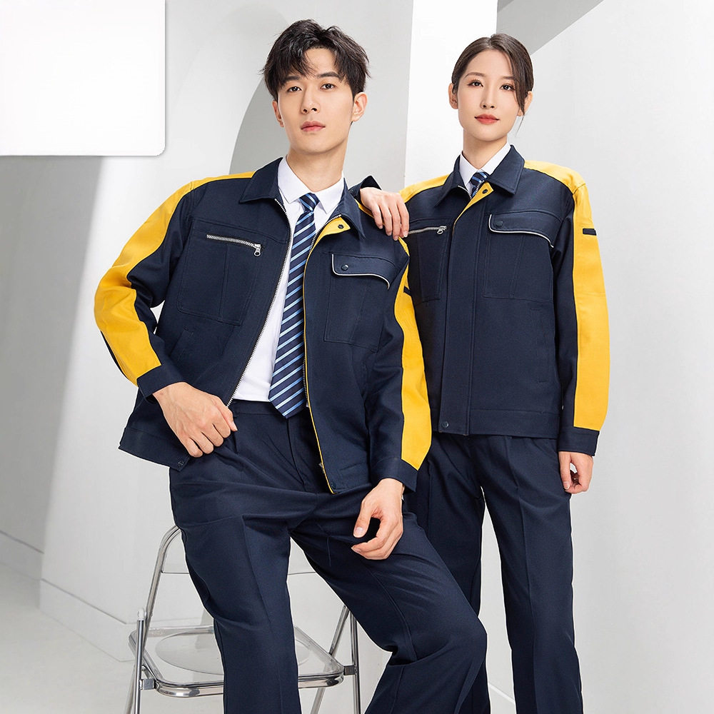 高端工作服套装男装春秋耐磨长袖工服电力工厂厂服工装劳保工程服
