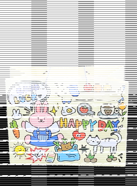 美亿尚卡纸生日快乐涂鸦礼品袋