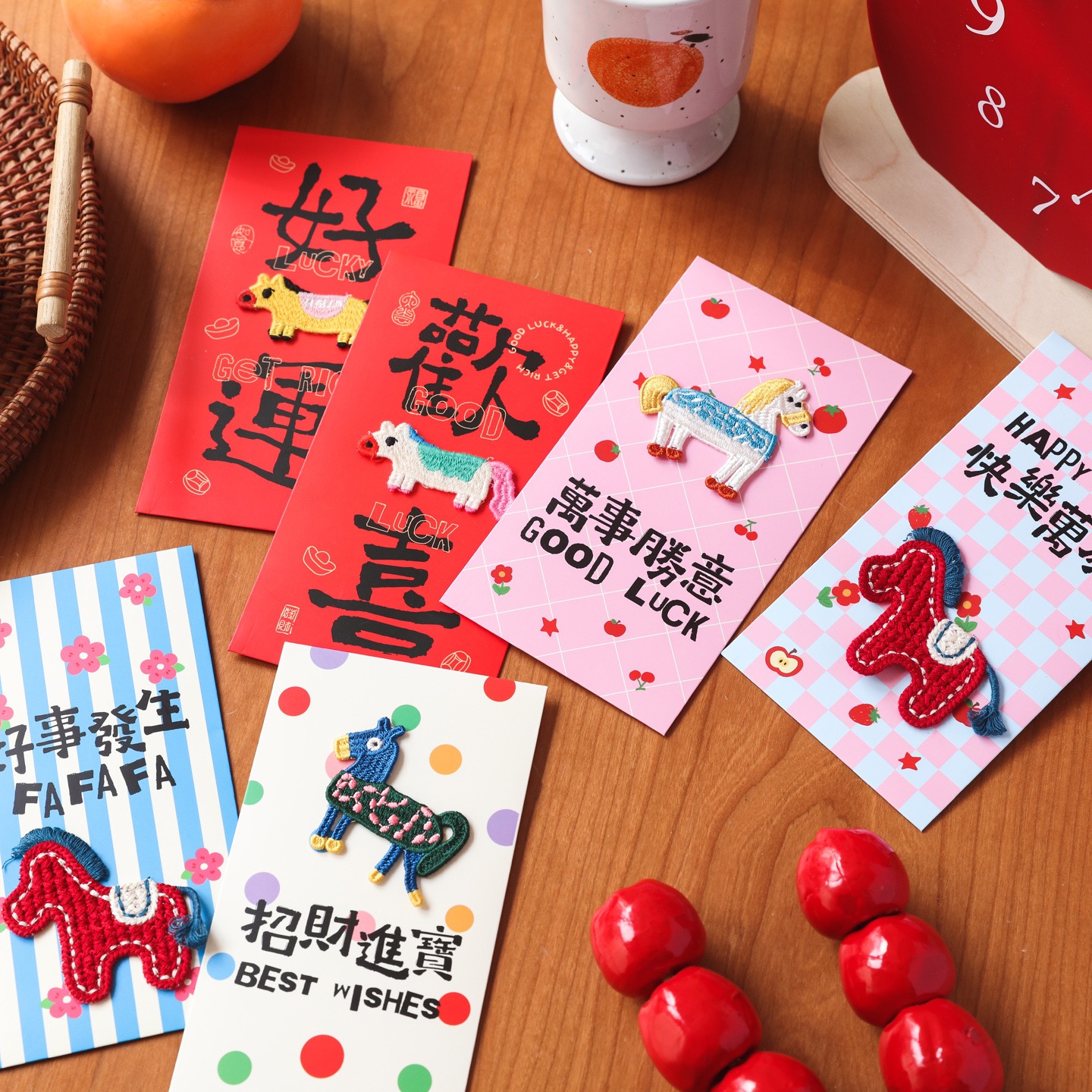 2026马年新款红包袋个性创意立体刺绣新年利是封卡通可爱春节通用