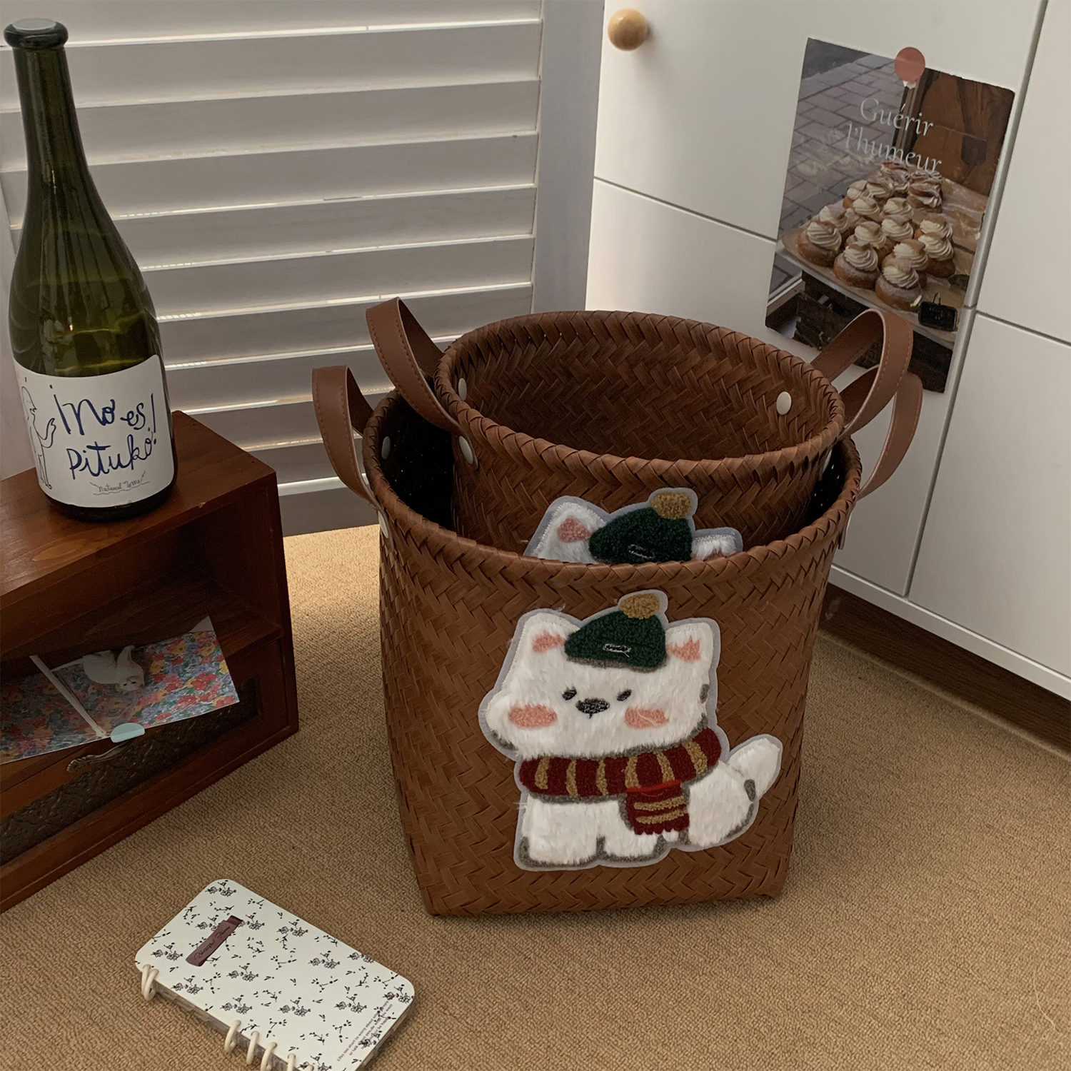 仿藤编脏衣服收纳筐脏衣篮大容量家用卫生间卧室脏衣篓宿舍洗衣篮