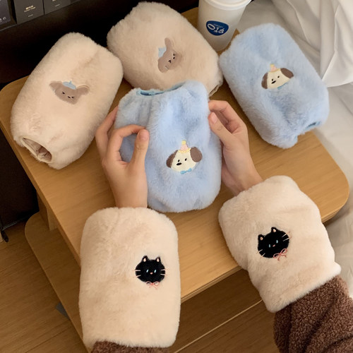 袖套女2025新款冬上班耐脏办公室护袖成人羽绒服防脏卡通可爱套袖