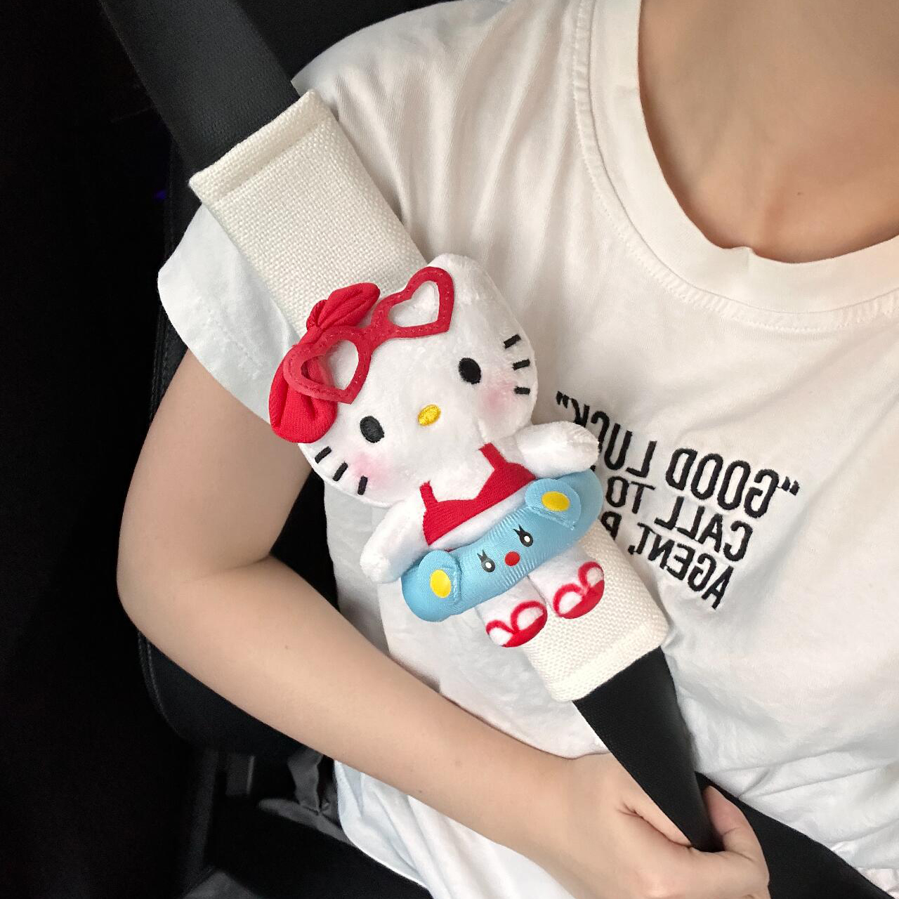 上班车搭子！超甜kt安全带护肩