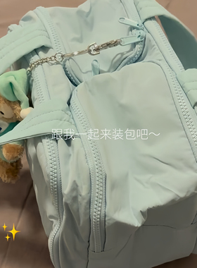 J人j包！海盐蓝新款化妆包外出便携女旅行洗漱收纳包大容量化妆袋