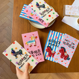 红包壳创意马年立体刺绣红包2026新春利是封压岁钱新年结婚红包袋