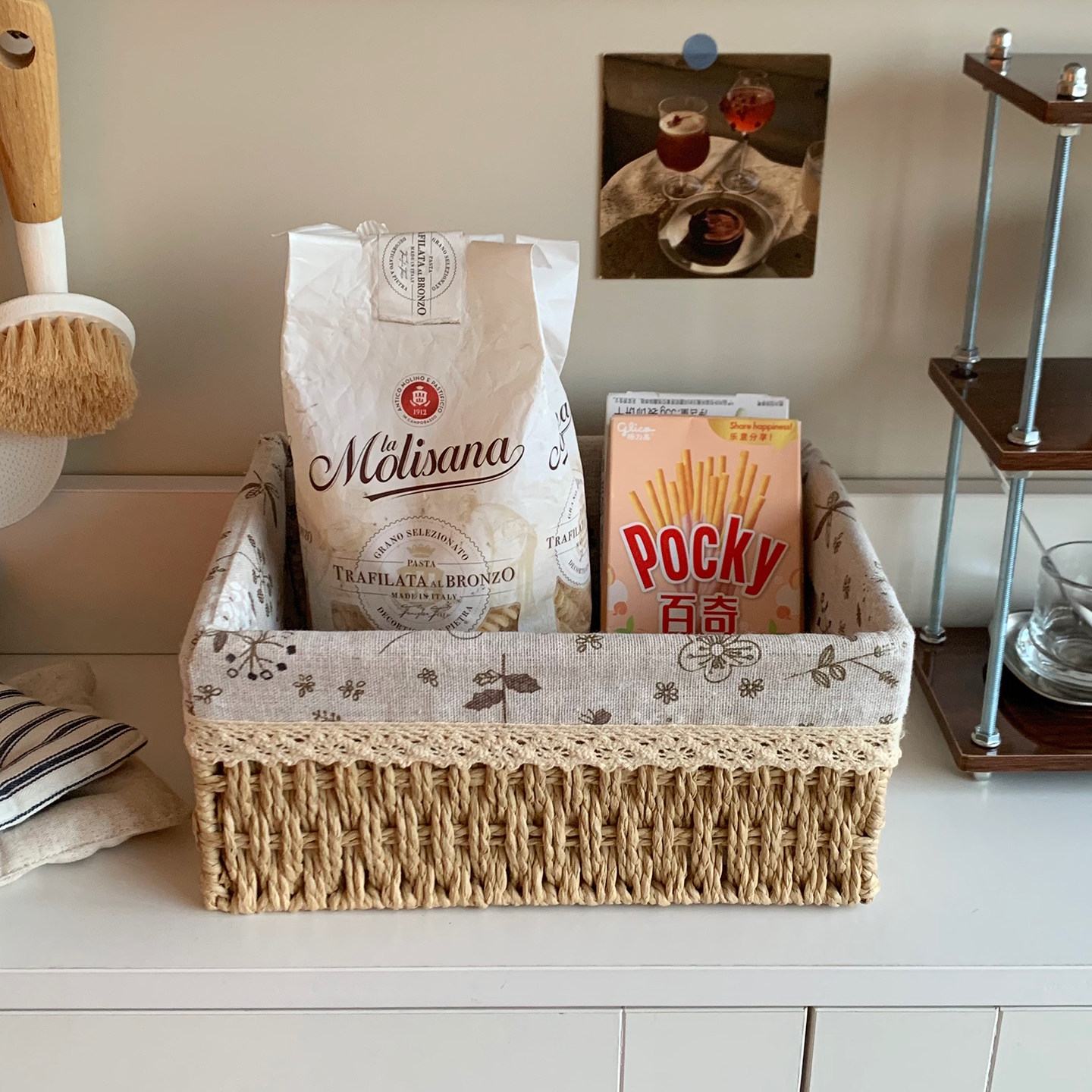 编织收纳筐茶几客厅杂物衣服化妆品收纳箱杂物筐储物盒桌面收纳盒,收纳整理,桌面收纳盒,淘宝优惠券,粉丝福利购,淘宝优惠卷