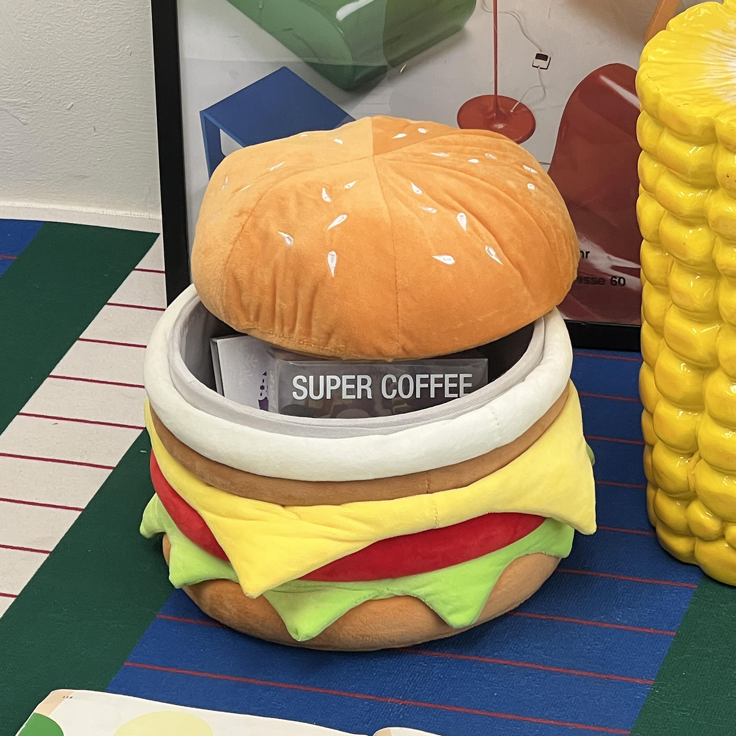 『汉堡收纳凳』可坐式储物凳家用客厅小凳子零食收纳盒换鞋凳矮凳