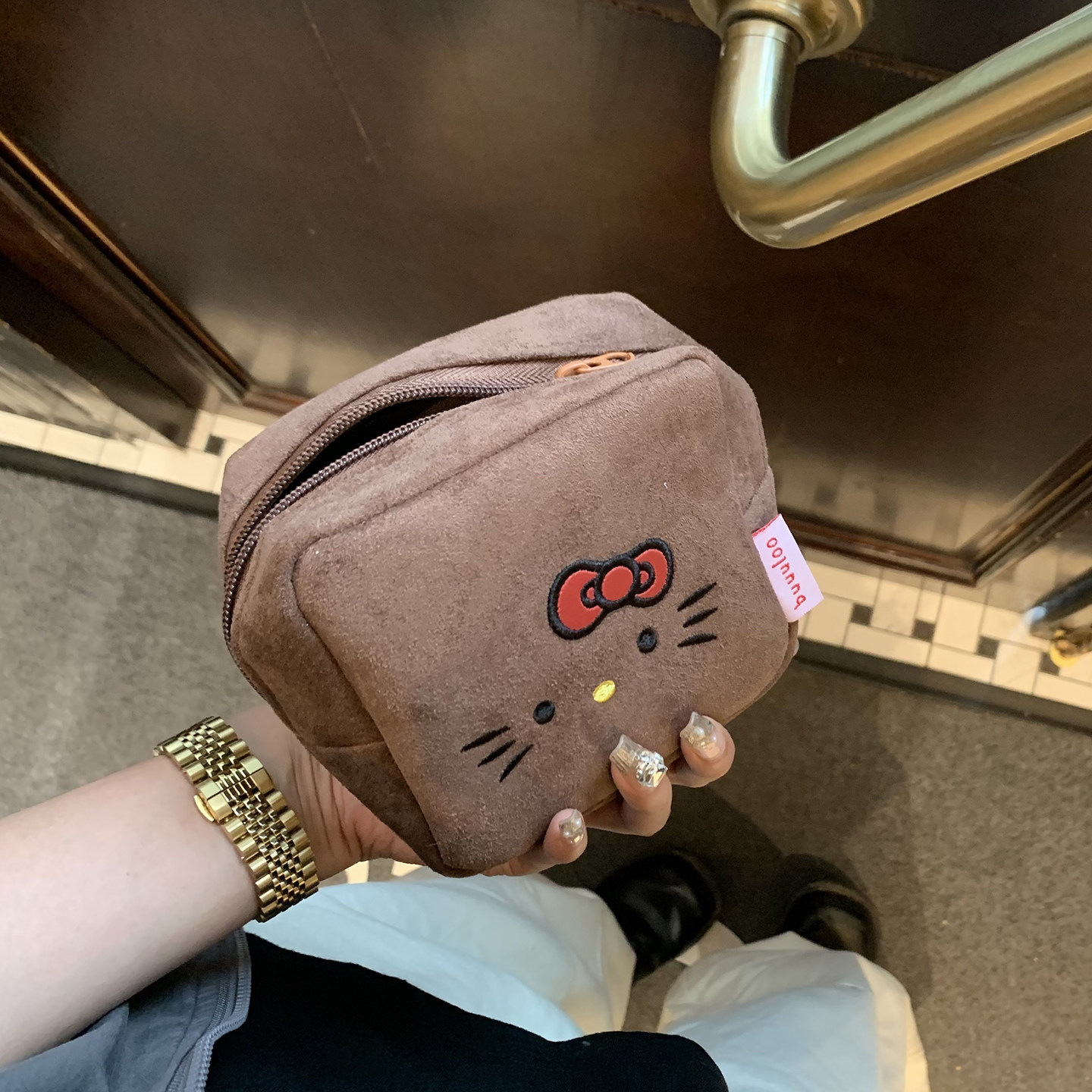 可爱麂皮收纳包化妆包迷你随身便携小包包卫生巾口红杂物零钱包女,收纳整理,化妆包,淘宝优惠券,粉丝福利购,淘宝优惠卷