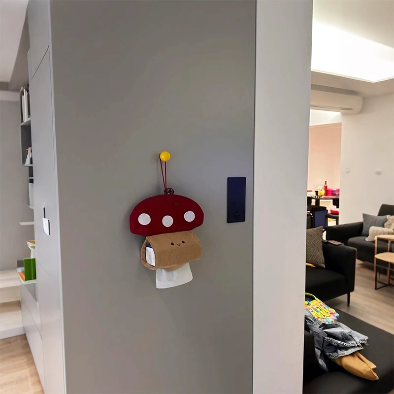 谁还没拥有蘑菇纸巾袋~