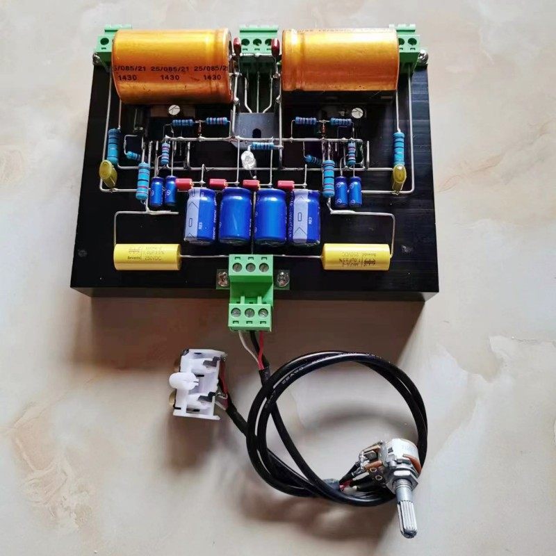 TDA7293纯手工制作发烧级元件打造搭棚功放板高音细腻中低音饱满