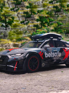 新款1:24澳廸RS6 DTM 56度声光车玩具仿真合金车模型收藏摆件