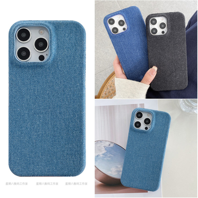 欧美高级感复古牛仔纹谷歌手机壳