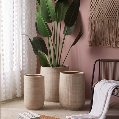 陶瓷北欧简约高筒大口径