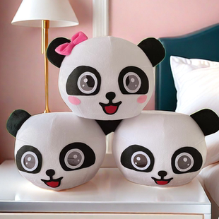 生日跳舞熊猫头套大熊猫玩偶服头套面具成人行走卡通人偶服装头套