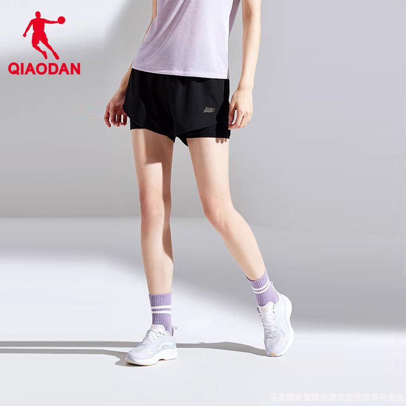 乔丹运动短裤女款2025夏季新款防走光裤子女士健身跑步透气运动裤