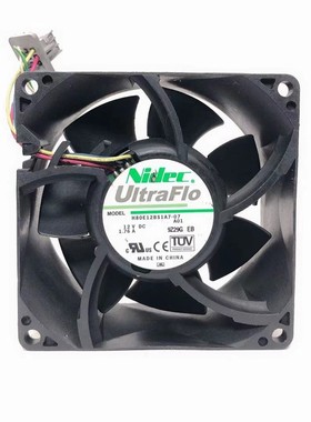 原装 NIDEC H80E12BS1A7-07 8038 8CM 12V 1.76A 4线 散热 风扇