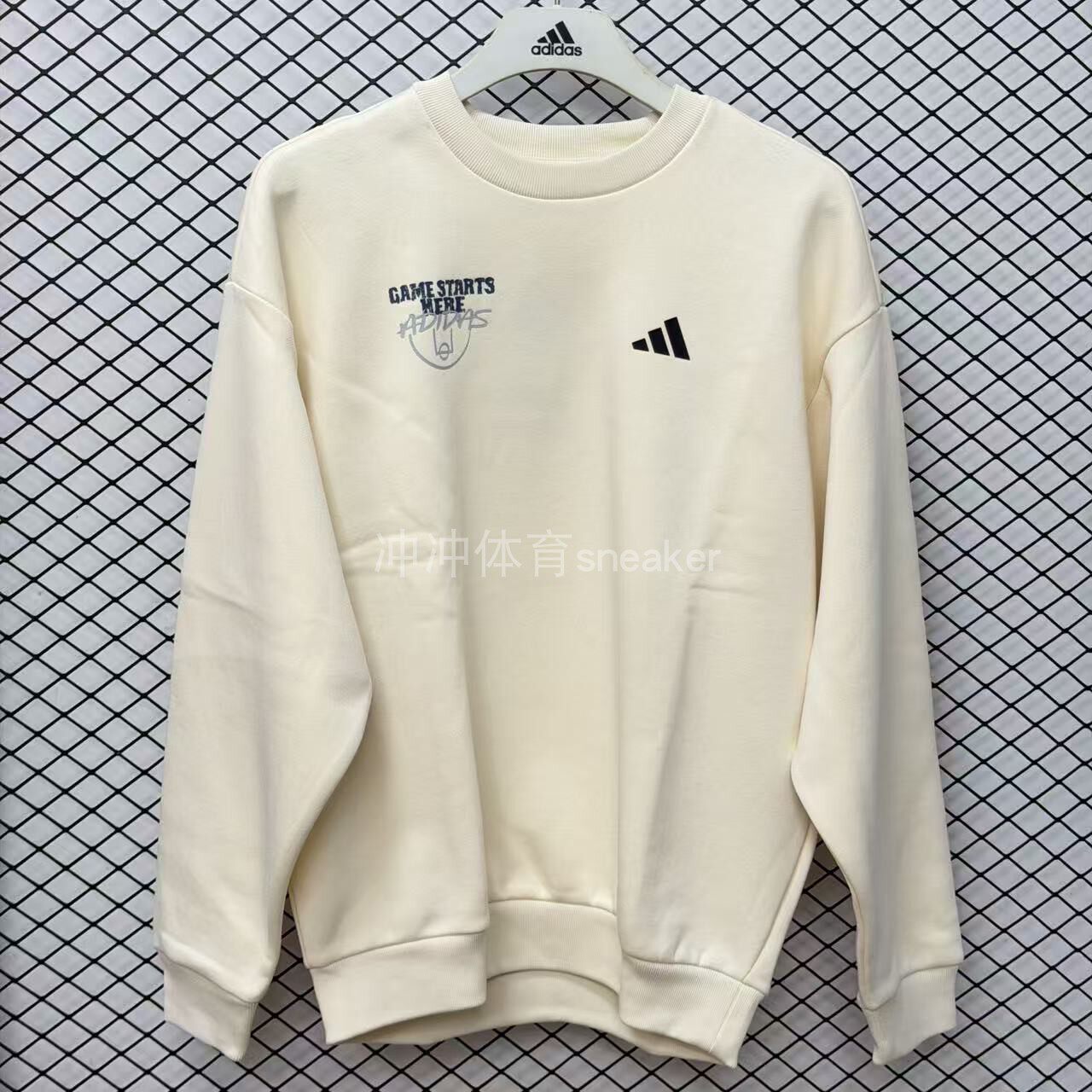 ADIDAS阿迪达斯正品 BASKETBALL CREWNECK 圆领套头卫衣KC2786