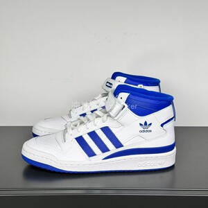 ADIDAS阿迪达斯三叶草FORUM 男子魔术贴经典休闲高帮板鞋FY4976