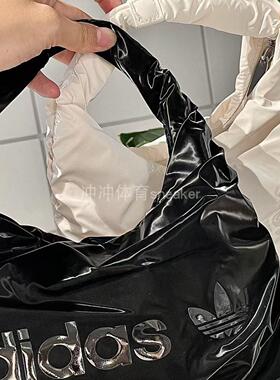 Adidas阿迪达斯三叶草 Logo徽标印花拉链包单肩手提云朵包HK0154