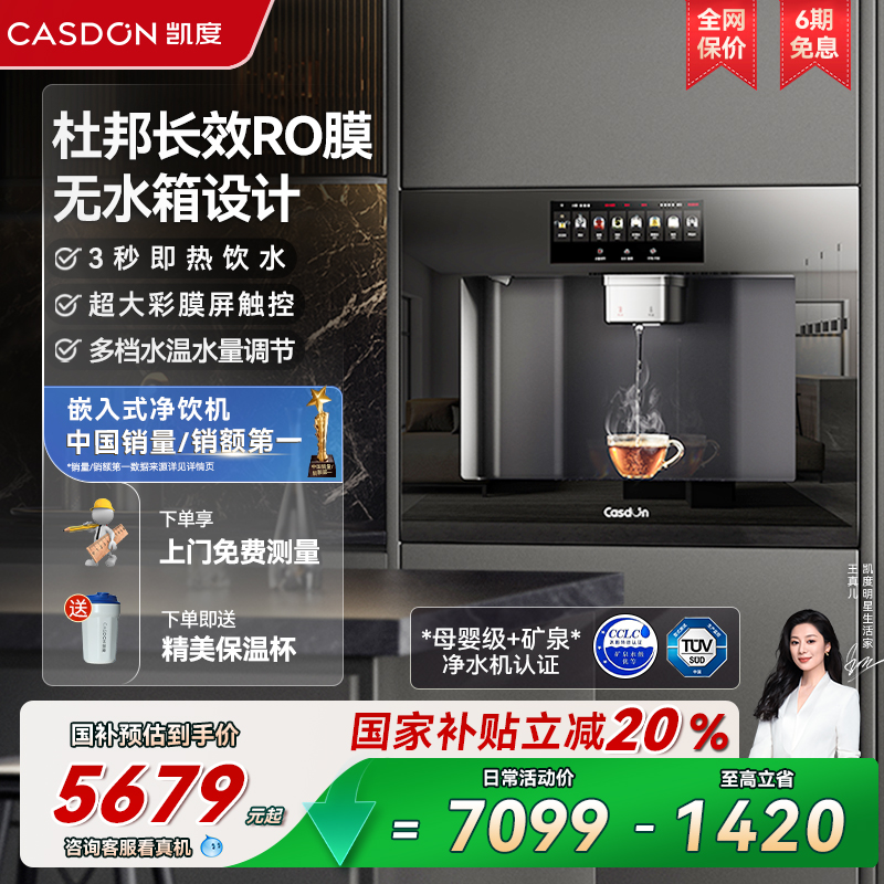 凯度嵌入式直饮水机净水器