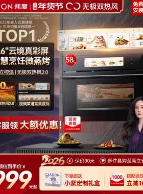 【ZR升级款】凯度ZRU微蒸烤一体机嵌入式AI智能双热风家用ZRUItra