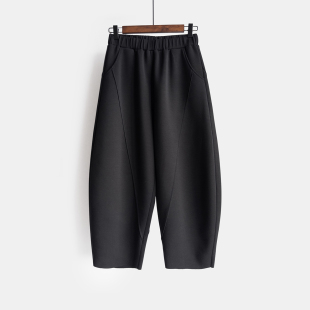 女宽松休闲弯刀裤 显瘦直筒裤 垂感弹力灯笼裤 卓着2026年春秋新款