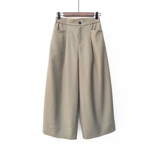 阔腿裤 九分裤 显瘦百搭西装 裤 2026春秋新款 垂感裙裤 松紧腰休闲款
