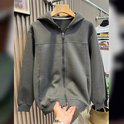 重磅加厚连帽外套男上衣服