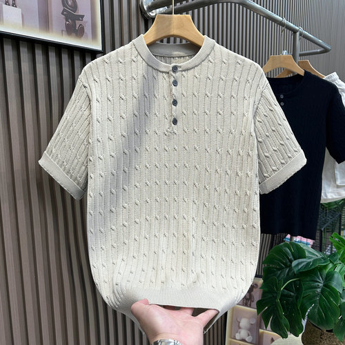 美式复古潮牌短袖T恤男帅气上衣