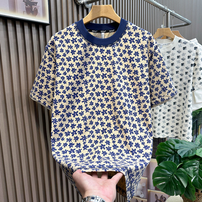 网红同款五分短裤男潮流美式复古