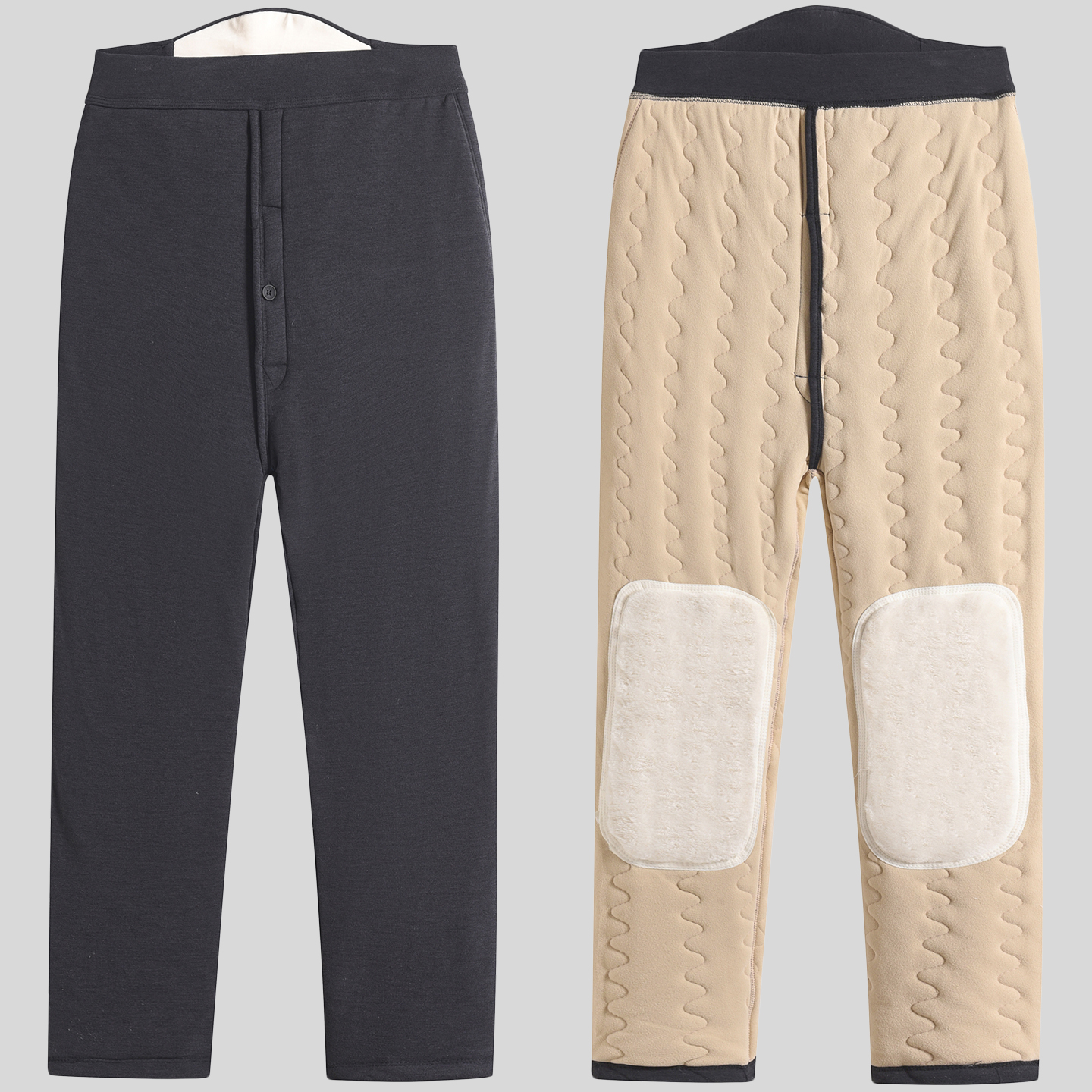 冬季护膝棉裤男士加绒加厚