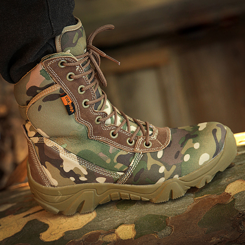 Boots militaires en toile - amortissement - Ref 1396817 Image 5