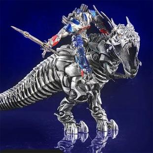 手办模型变金刚擎天柱钢索霸王龙恐龙雕像静态摆件侏罗纪动物玩具