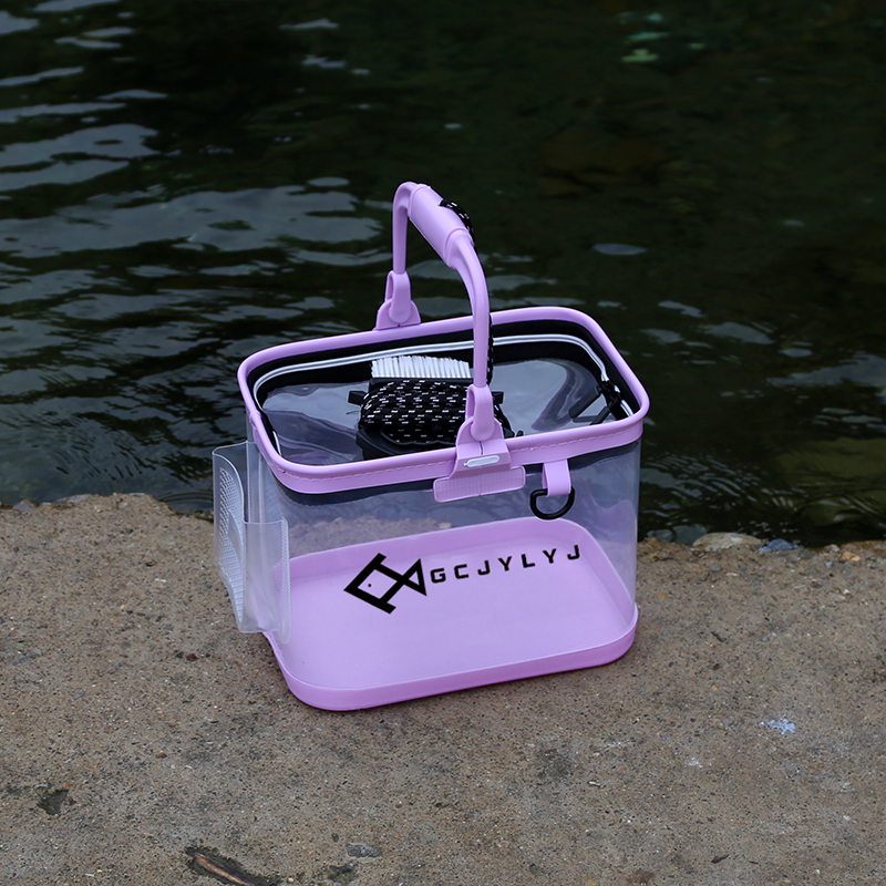 溪流钓路亚透明活鱼桶鱼护桶