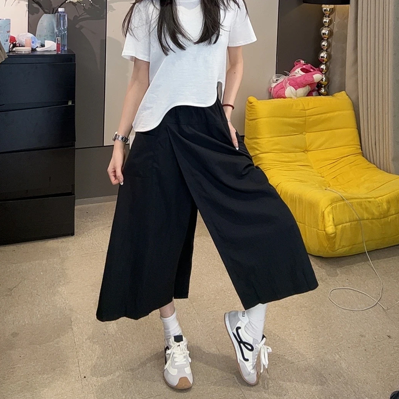大码胖mm梨形身材显瘦宽松休闲裤