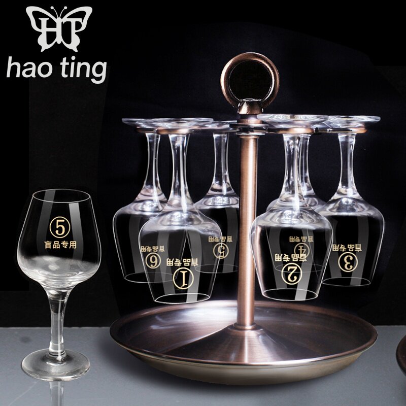 批发50ml专业白酒品酒杯郁金香品酒杯带数字白酒品鉴杯白酒杯