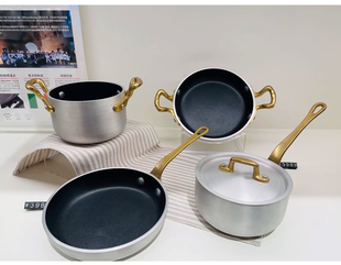 巴拉利尼旗舰店厨房迷你煎锅不粘平底锅14cm热油小锅泼油小炖锅