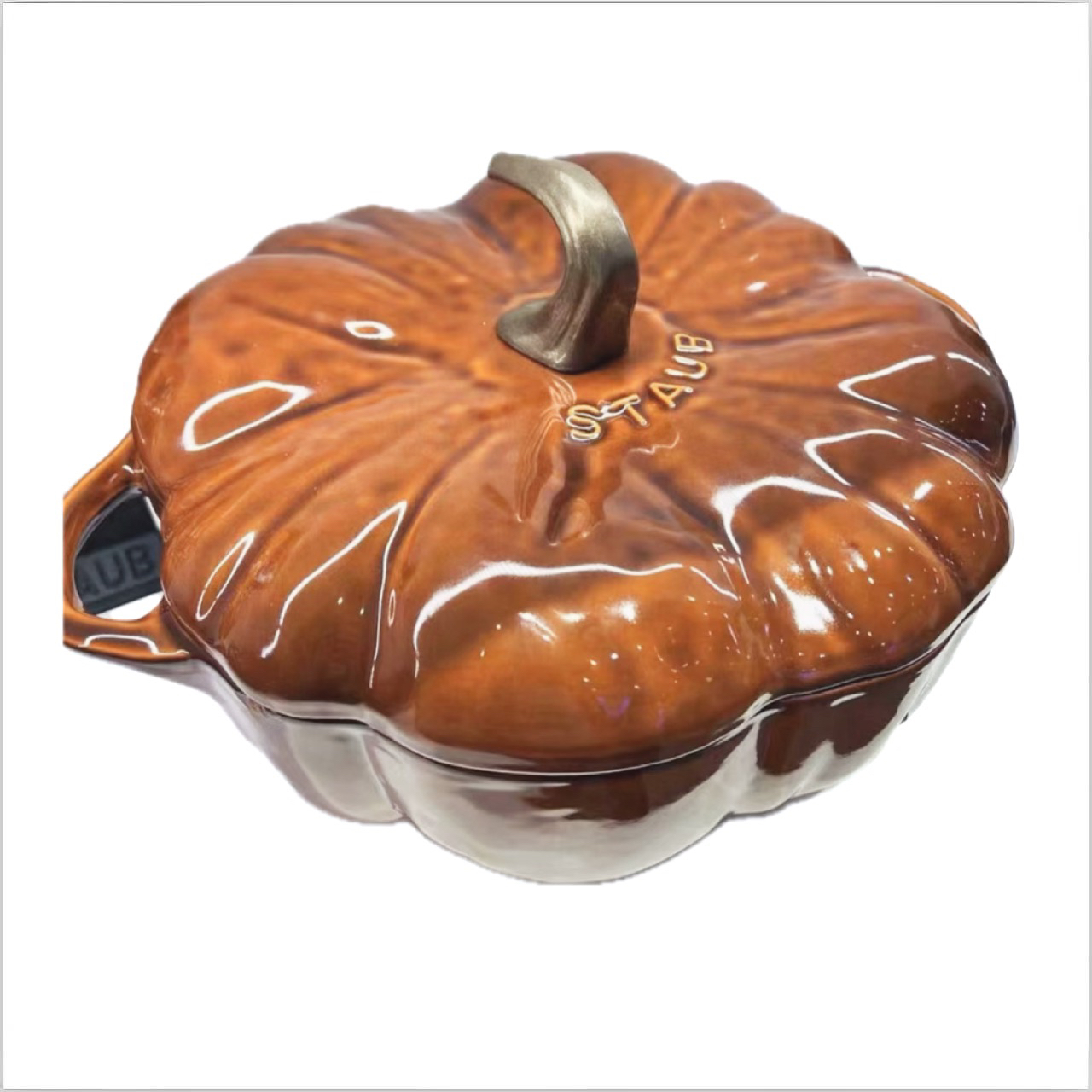 琺寶進口鑄鐵琺瑯鍋24cm南瓜鍋