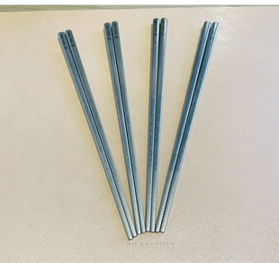 专柜正品 23cm 玫瑰金 双立人不锈钢筷子耐高温防滑防霉复古银