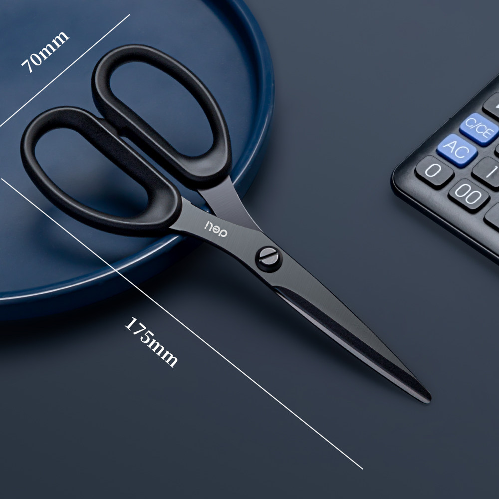 델리 블랙 블레이드 가위 스테인레스 스틸 주방 홈 오피스 재단사 가위 대형 예리하고 내구성이 뛰어난 수제 종이 가위