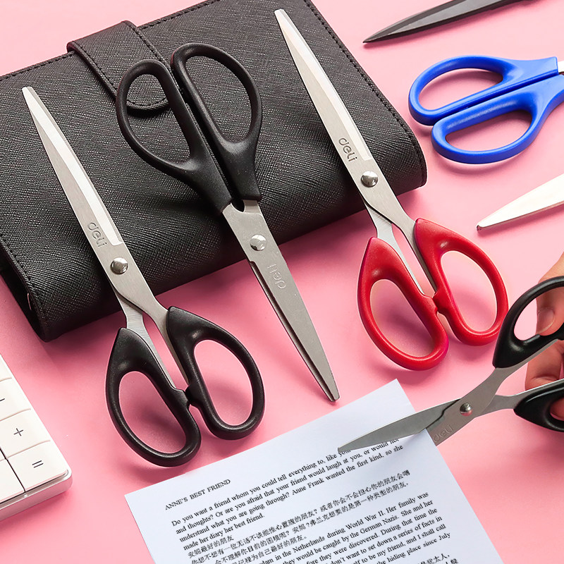델리 가위 사무실 가정용 스테인레스 스틸 주방 가위 종이 가위 대형 두꺼운 수제 유틸리티 칼 학생 가위