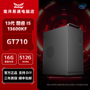 机 淮洋易通 电脑组装 台式 5600GT核显商务办公财务客服收银组装