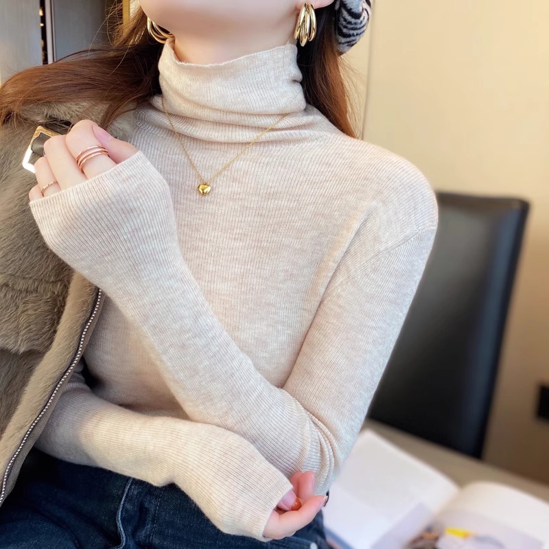 羊毛高领内搭洋气针织毛衣