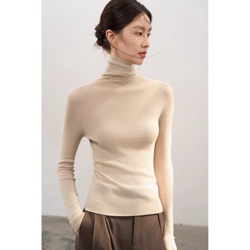 羊毛高领内搭针织毛衣