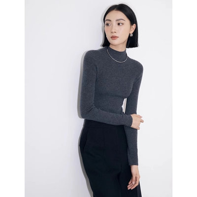 毛衣洋气内搭打底衫半高领