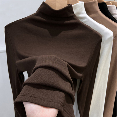 半高领内搭针织打底衫