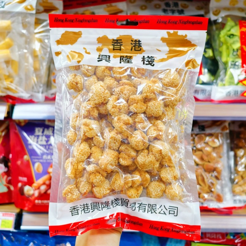 兴隆栈笑口枣440g袋装香酥小吃传统糕点开口芝麻球油炸怀旧零食品